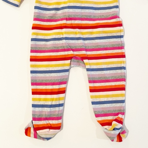Gap 3-6M striped footed onesie - Picture 5 of 6